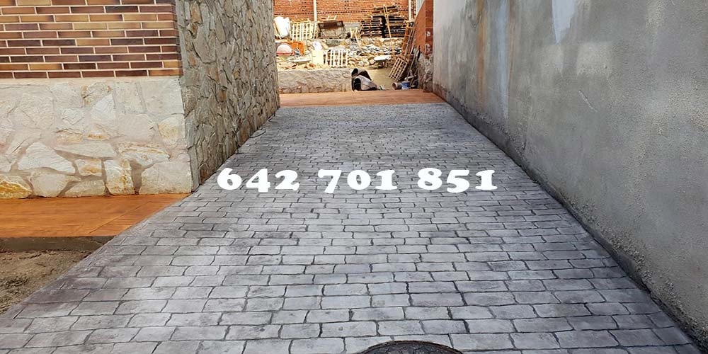 Hormigón impreso Fresnedilla de la Oliva Madrid