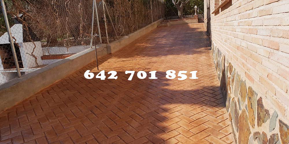 Hormigón impreso Fuente el Saz de Jarama Madrid